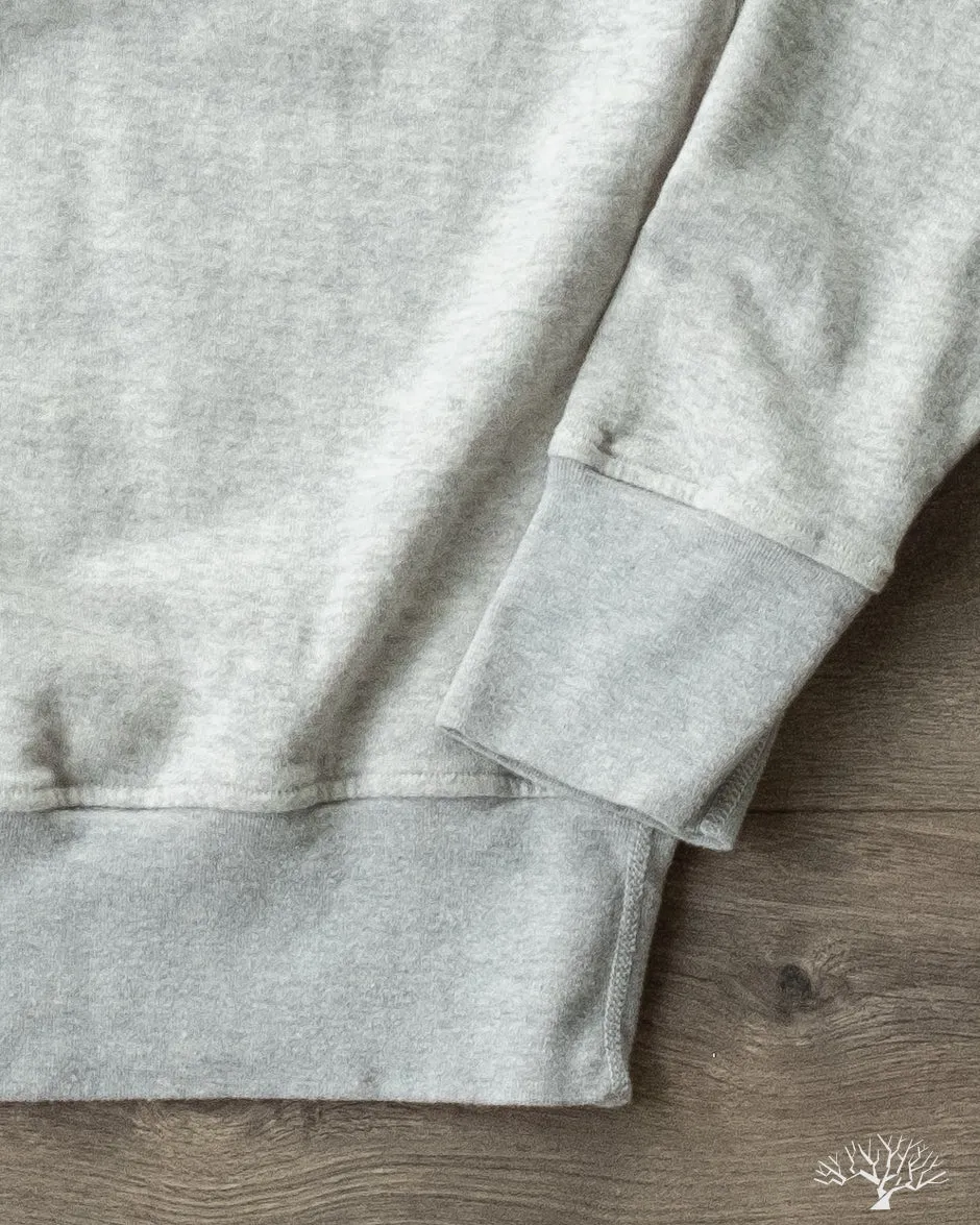 1/4 Zip Campus Pullover - Ash Grey