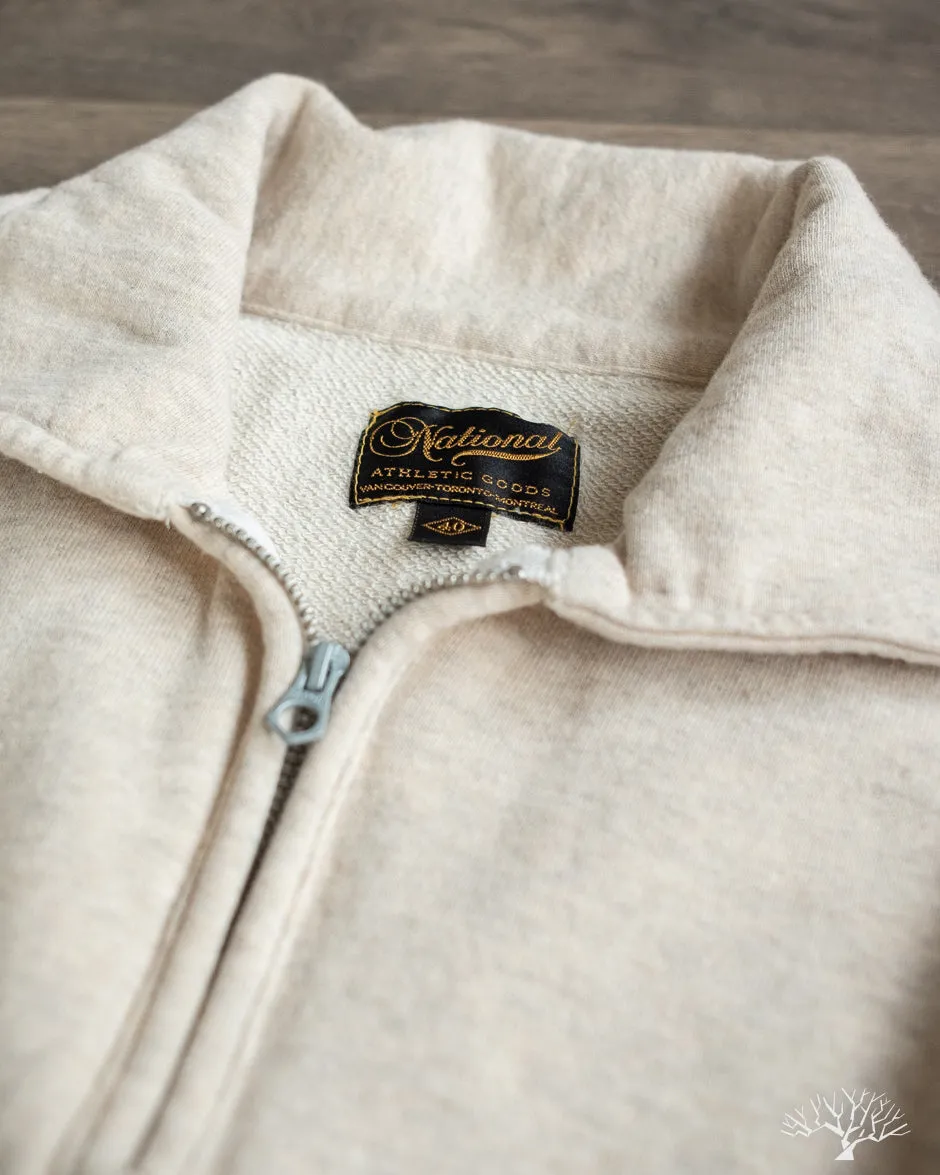 1/4 Zip Campus Pullover - Oatmeal