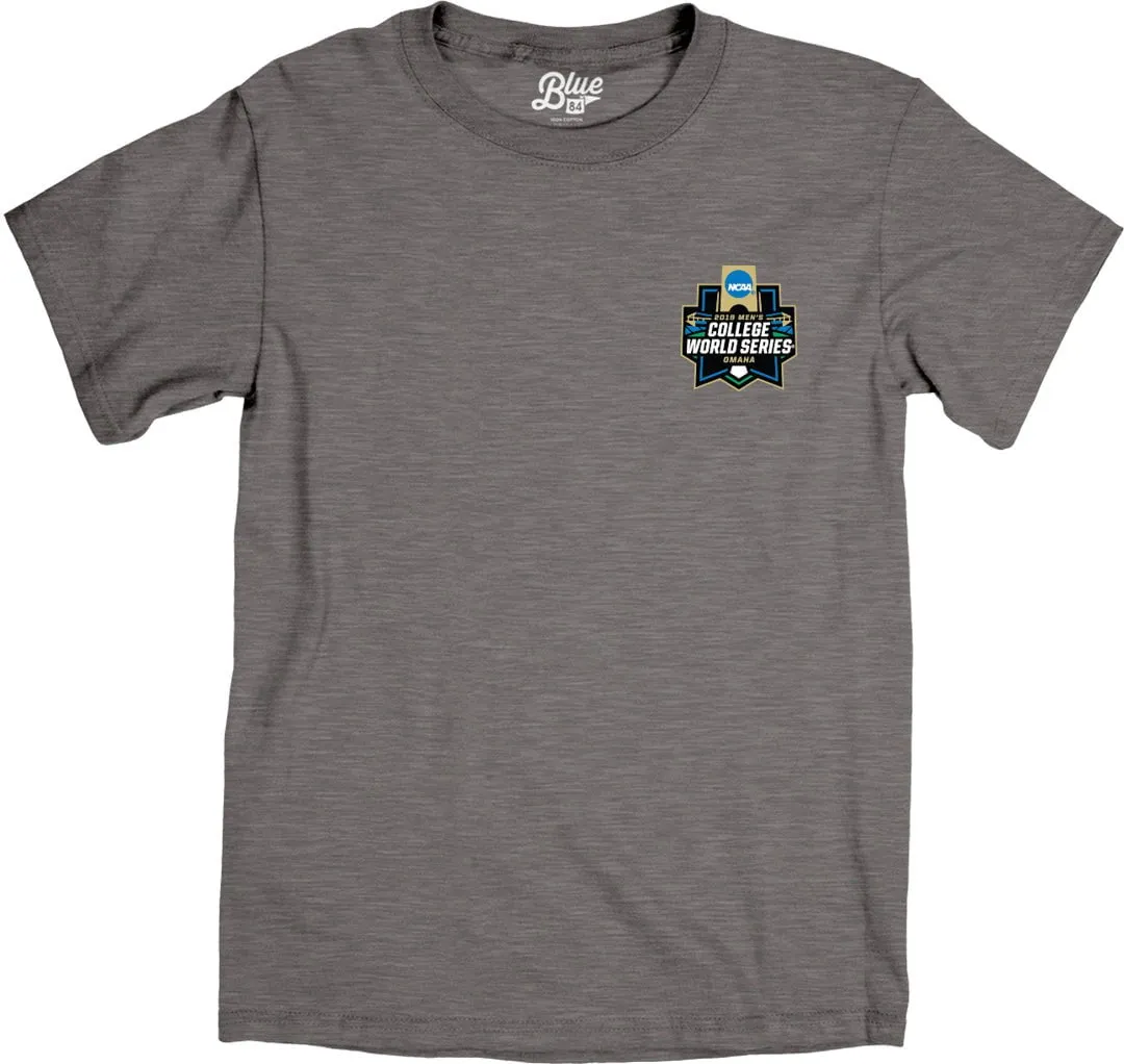 2019 Men's College World Series CWS 8 Team Federation Gray T-Shirt