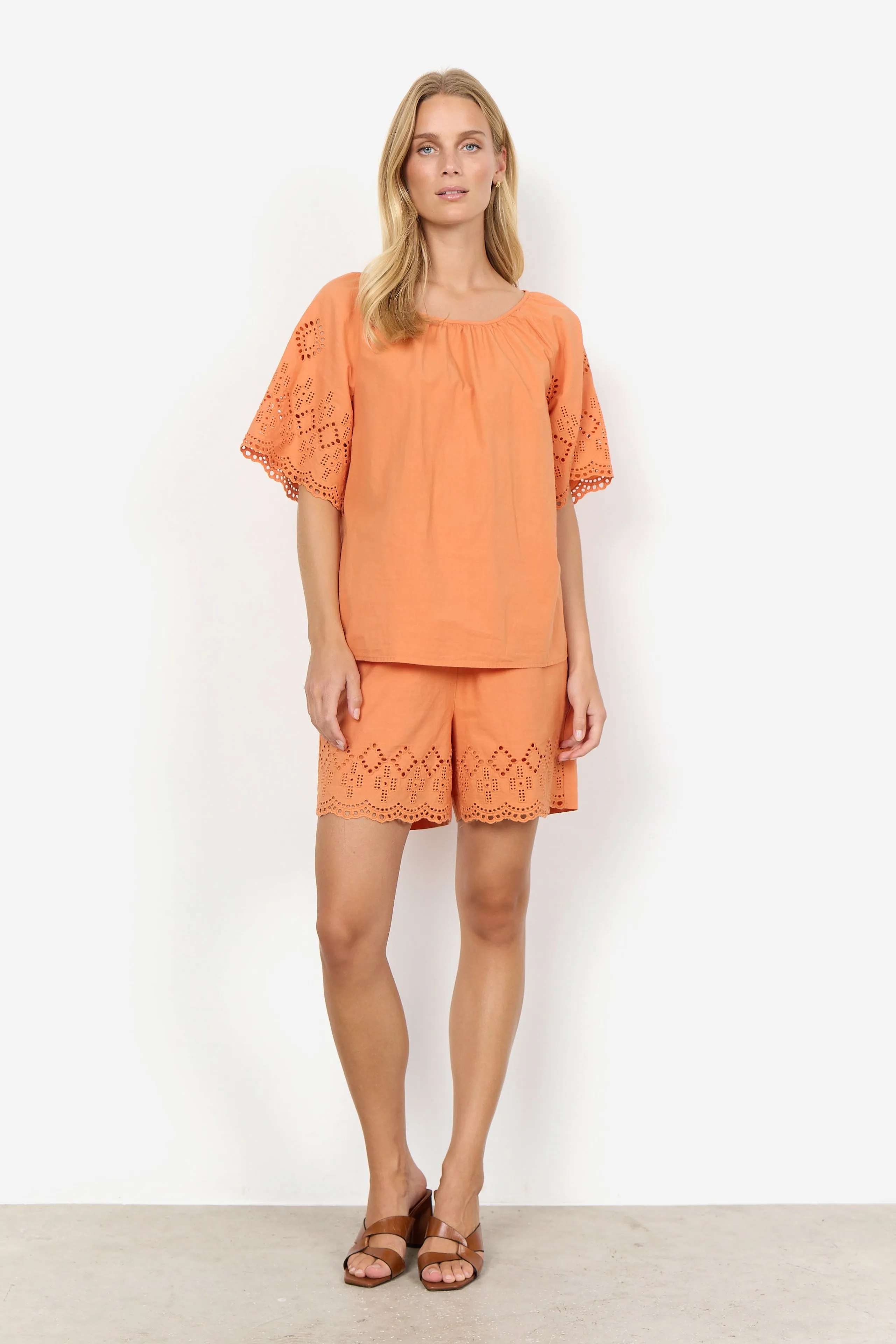 40659- Orange Milly Blouse - Soya Concept