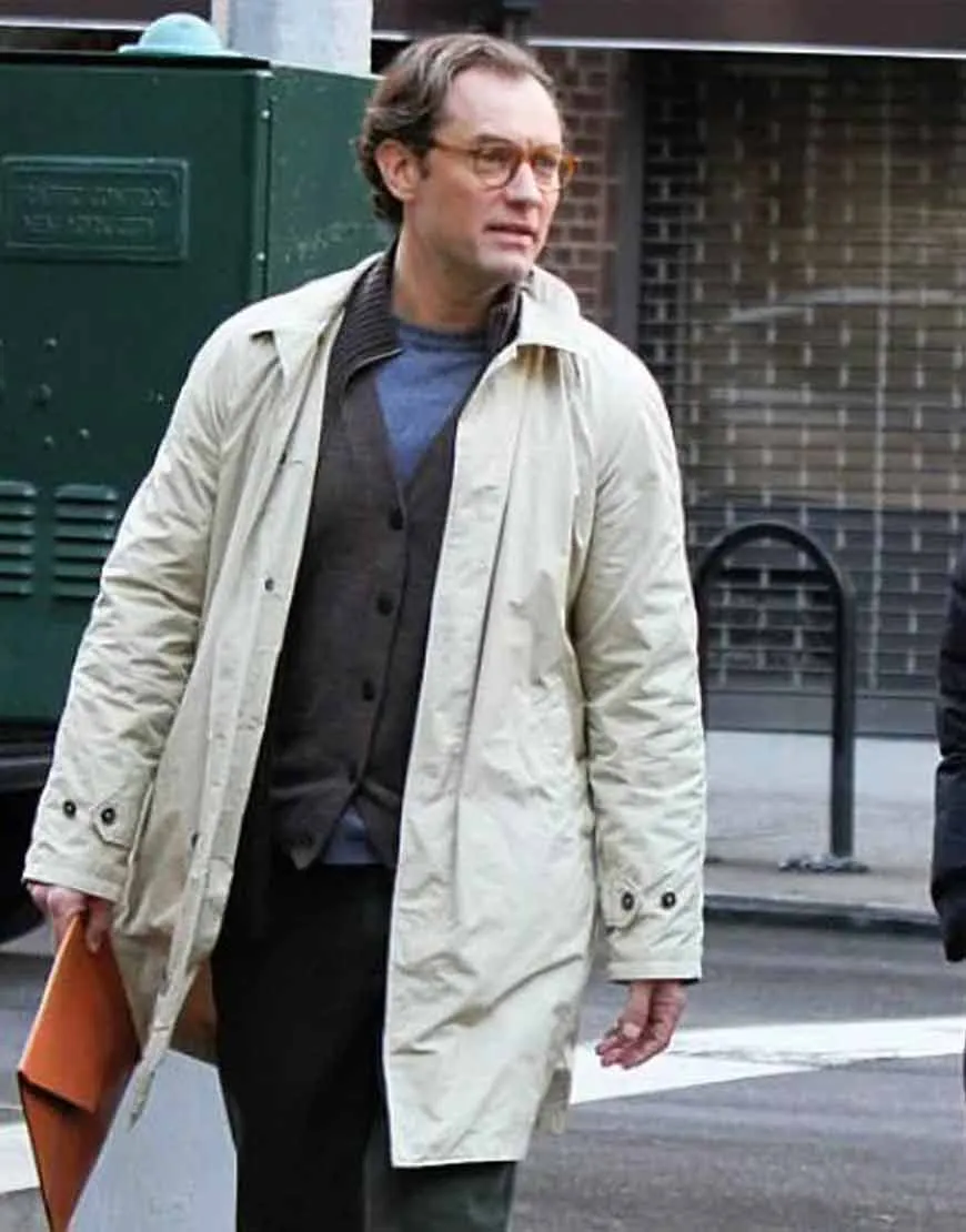 A Rainy Day In New York Jude Law Coat | Ted Davidoff Coat