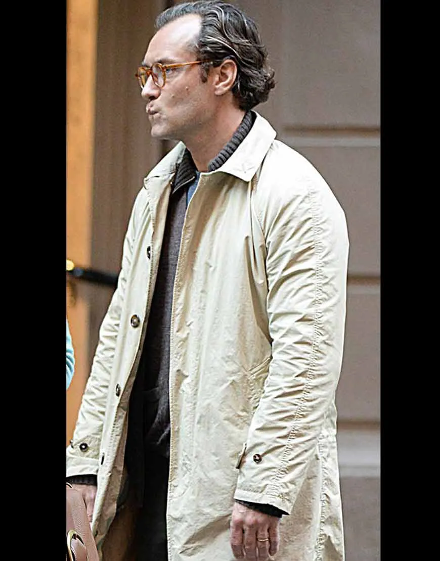 A Rainy Day In New York Jude Law Coat | Ted Davidoff Coat