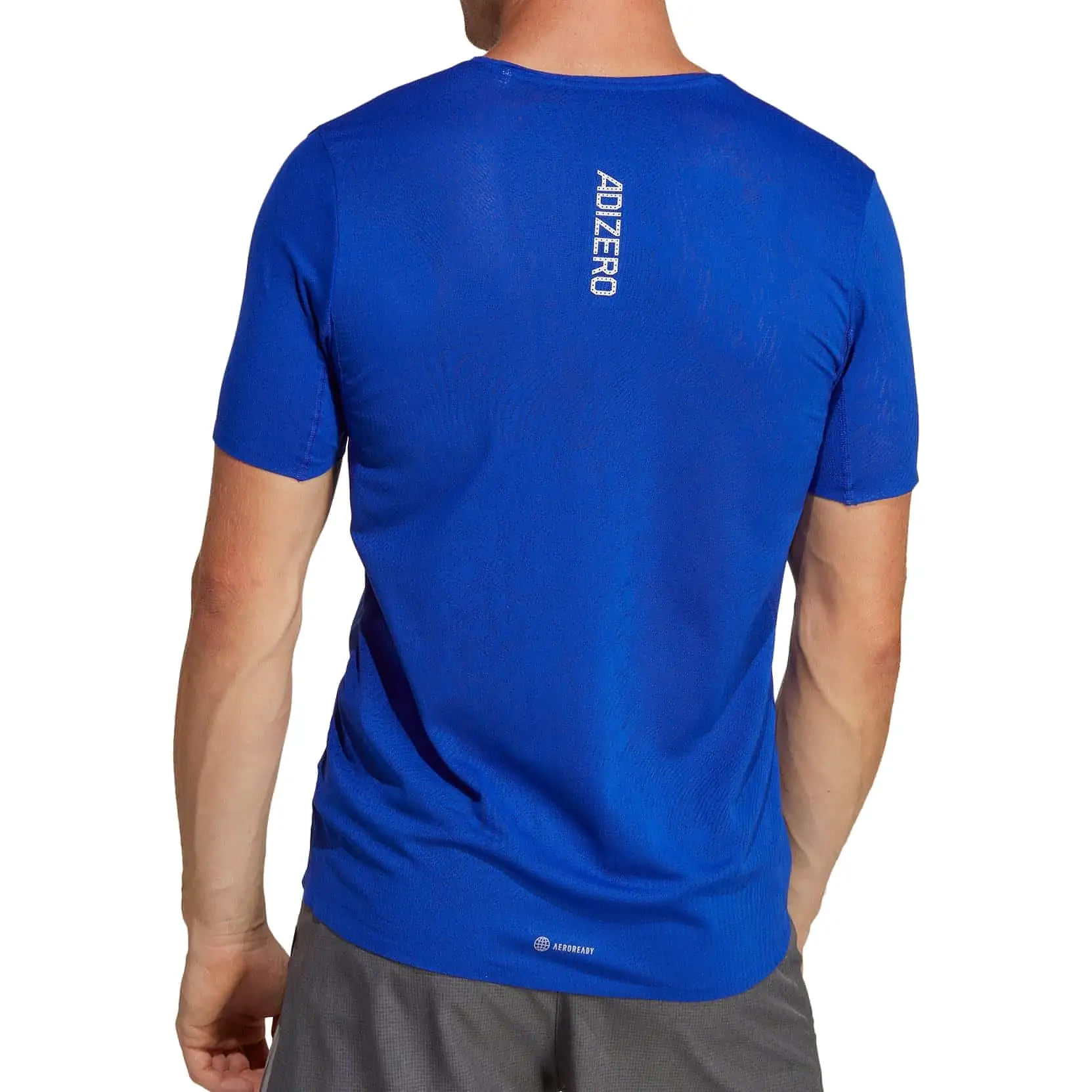 adidas Adizero Short Sleeve Mens Running Top - Blue