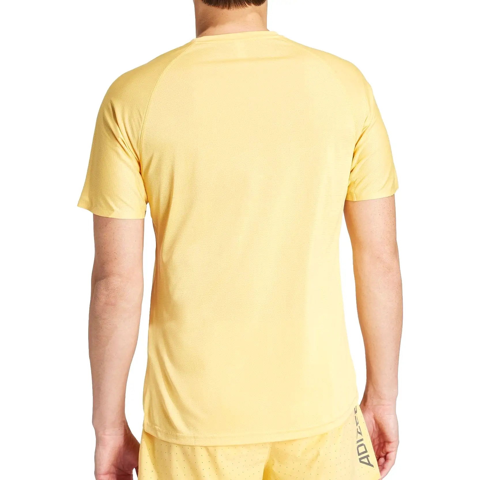 adidas Adizero Short Sleeve Mens Running Top - Yellow