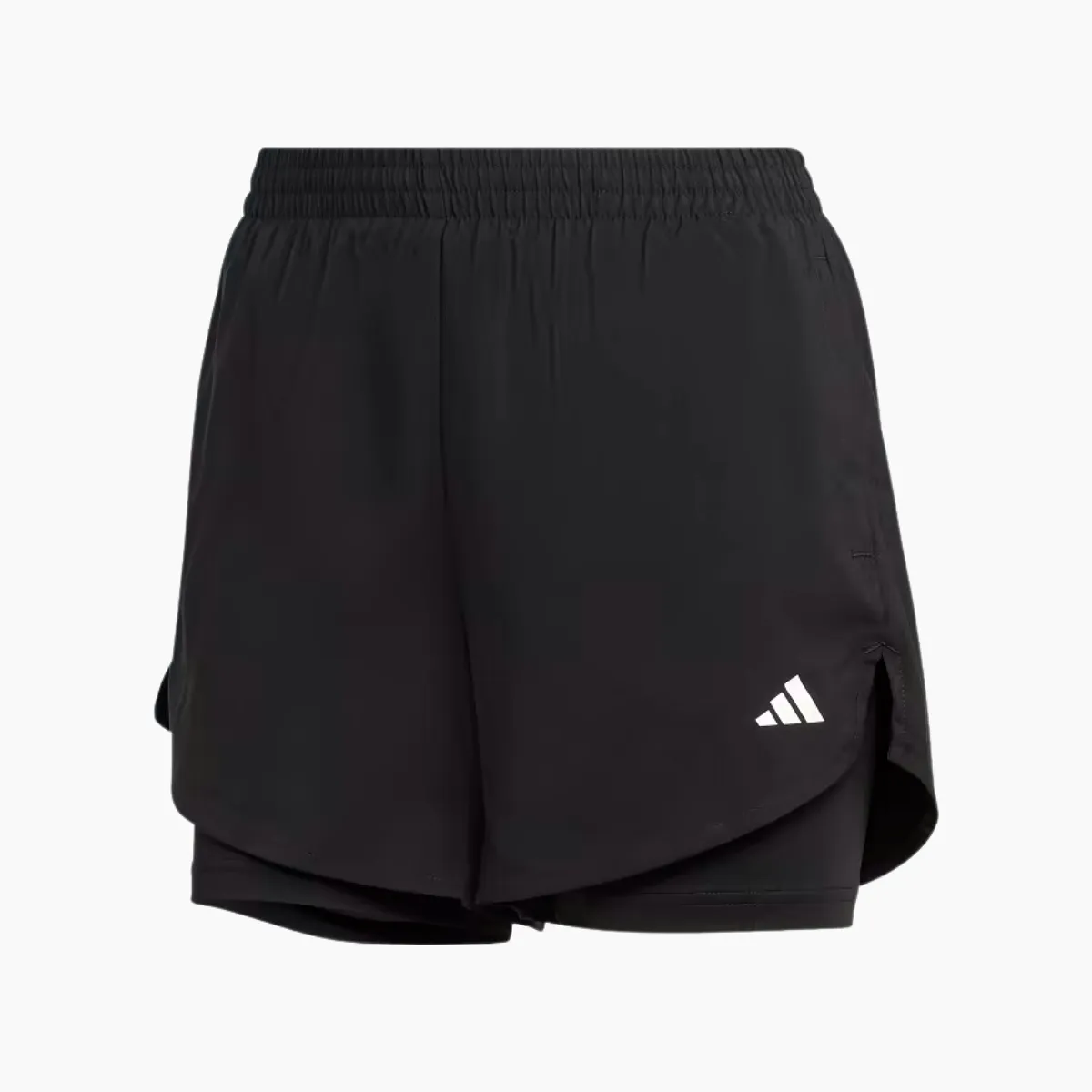 Adidas Aeroready Made For Women's Training Two-in-one Short -Black/White