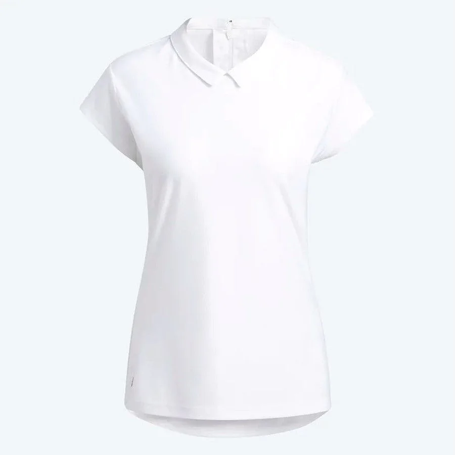 Adidas Ladies Sport Performance Jacquard Polo Shirt