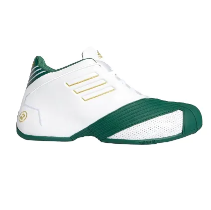 Adidas Men's T-Mac 1 Shoes - Cloud White / Gold Metallic / Team Dark Green