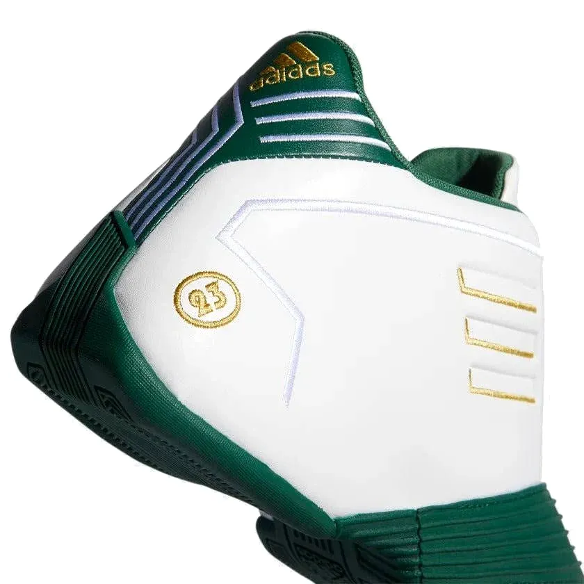 Adidas Men's T-Mac 1 Shoes - Cloud White / Gold Metallic / Team Dark Green