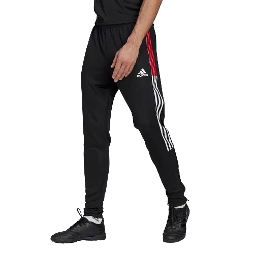 Adidas Men's Tiro 21 Track Pants - Black / Team Power Red