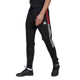 Adidas Men's Tiro 21 Track Pants - Black / Team Power Red