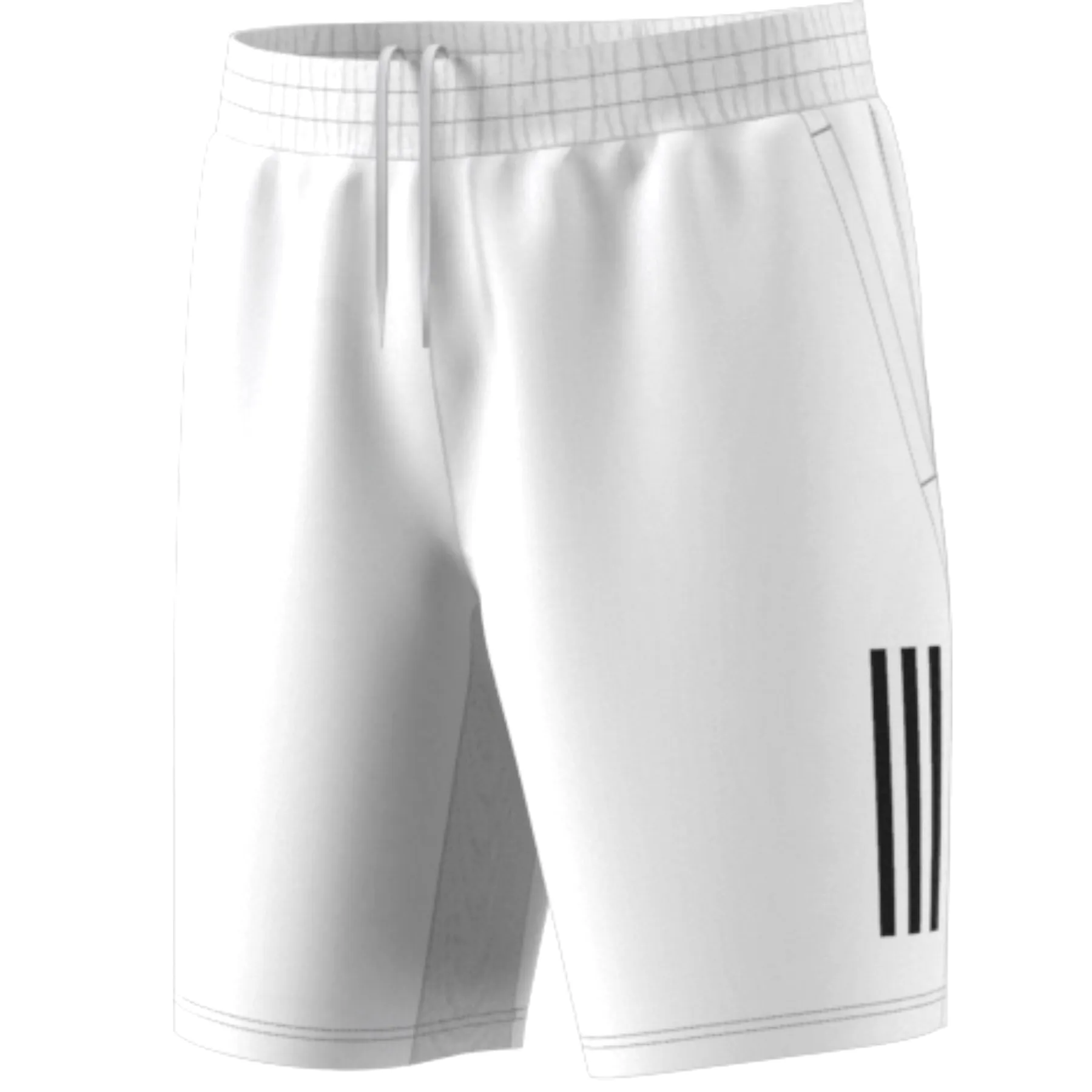 Adidas Performance Club 3STR Men Tennis Short - White