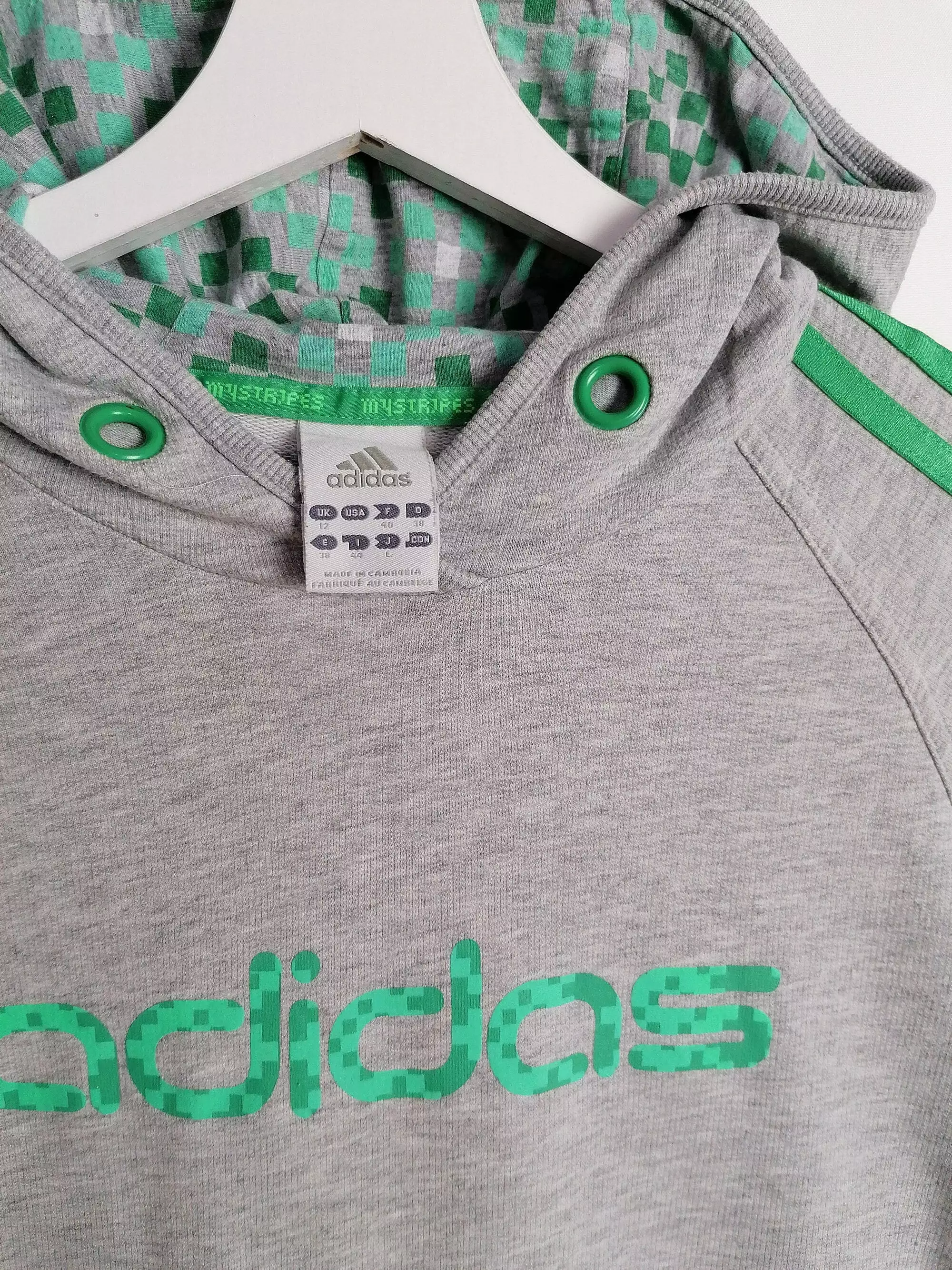 ADIDAS Short Sleeve Hoodie T-shirt ~ size XS- S