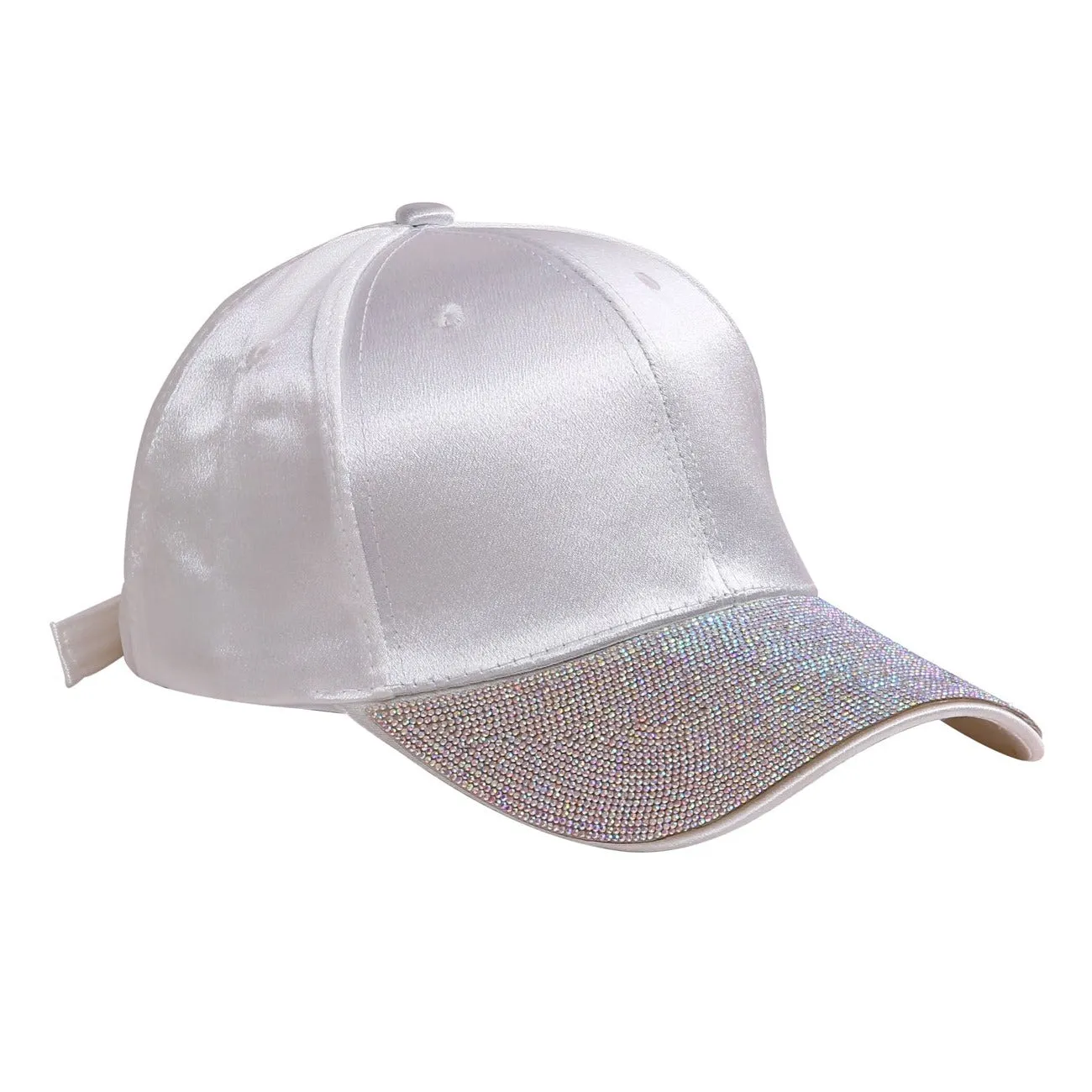 Alena Crystal Hats in White