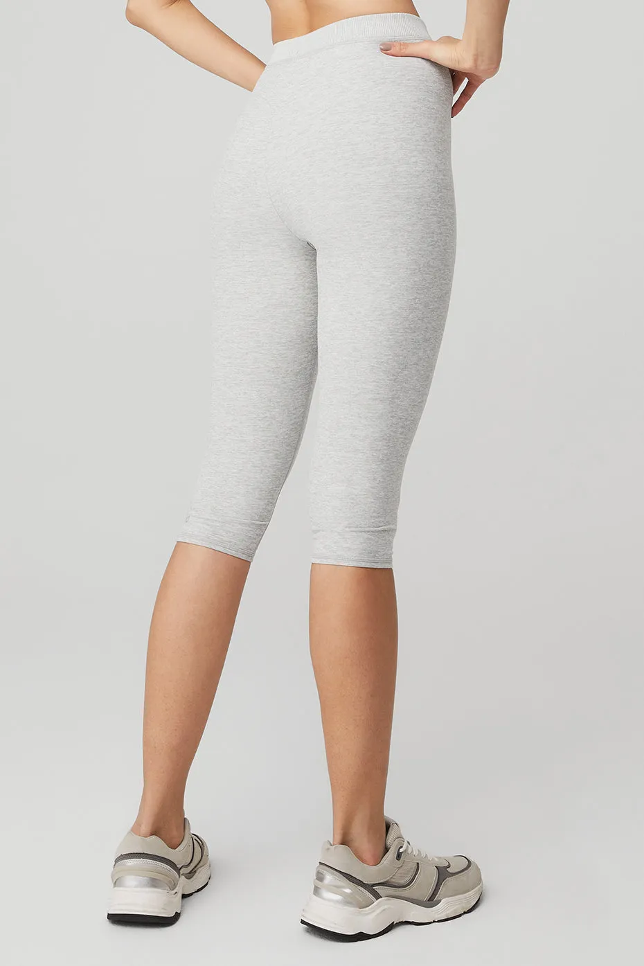 Alosoft High-Waist Iconic 90's Capri - Athletic Heather Grey