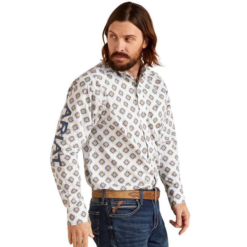 'Ariat' Men's Team Warner Classic Fit Button Down - White