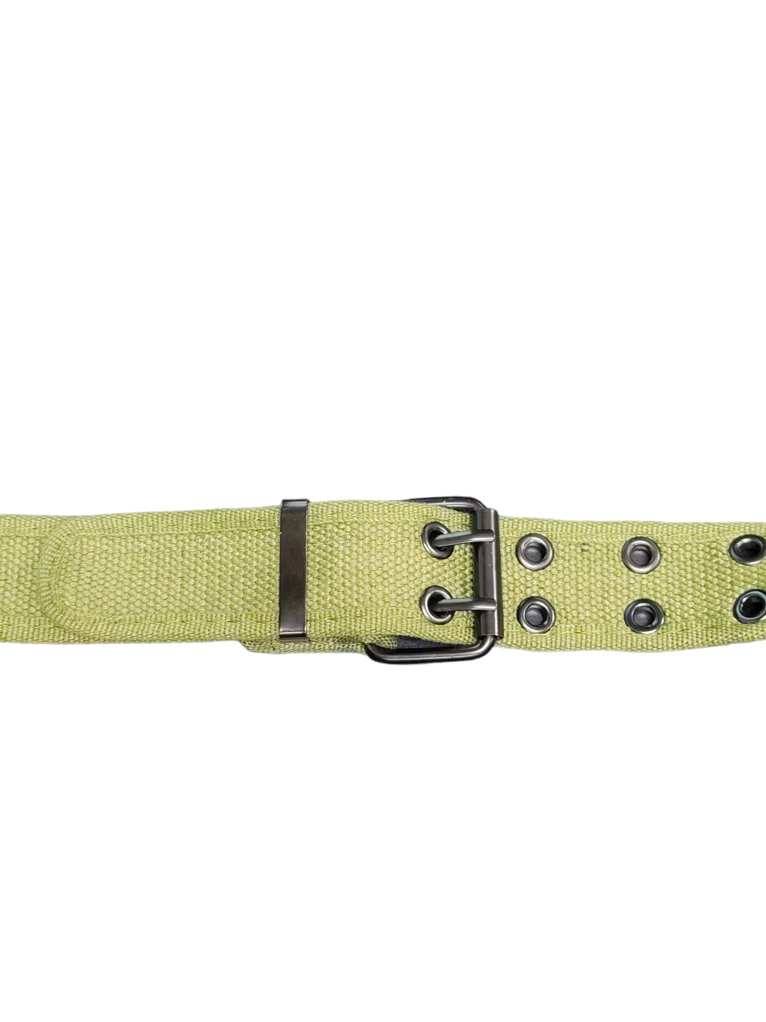 Army Green Fabric Grommet Belt