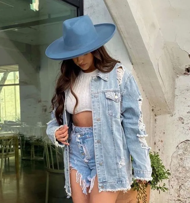 Baby Blue Fedora