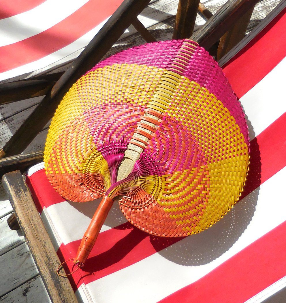 Balinese Woven Hand Fan Cakra