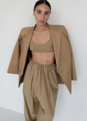 Balloon Pant - Khaki Parchment Poplin