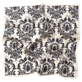 Beetle- the Victorian Beetle Print Square Scarf