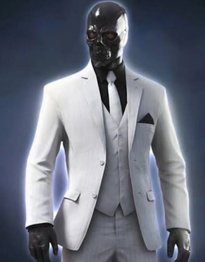 Birds of Prey Black Mask White Blazer Coat - Birds of Prey Blazer Coat