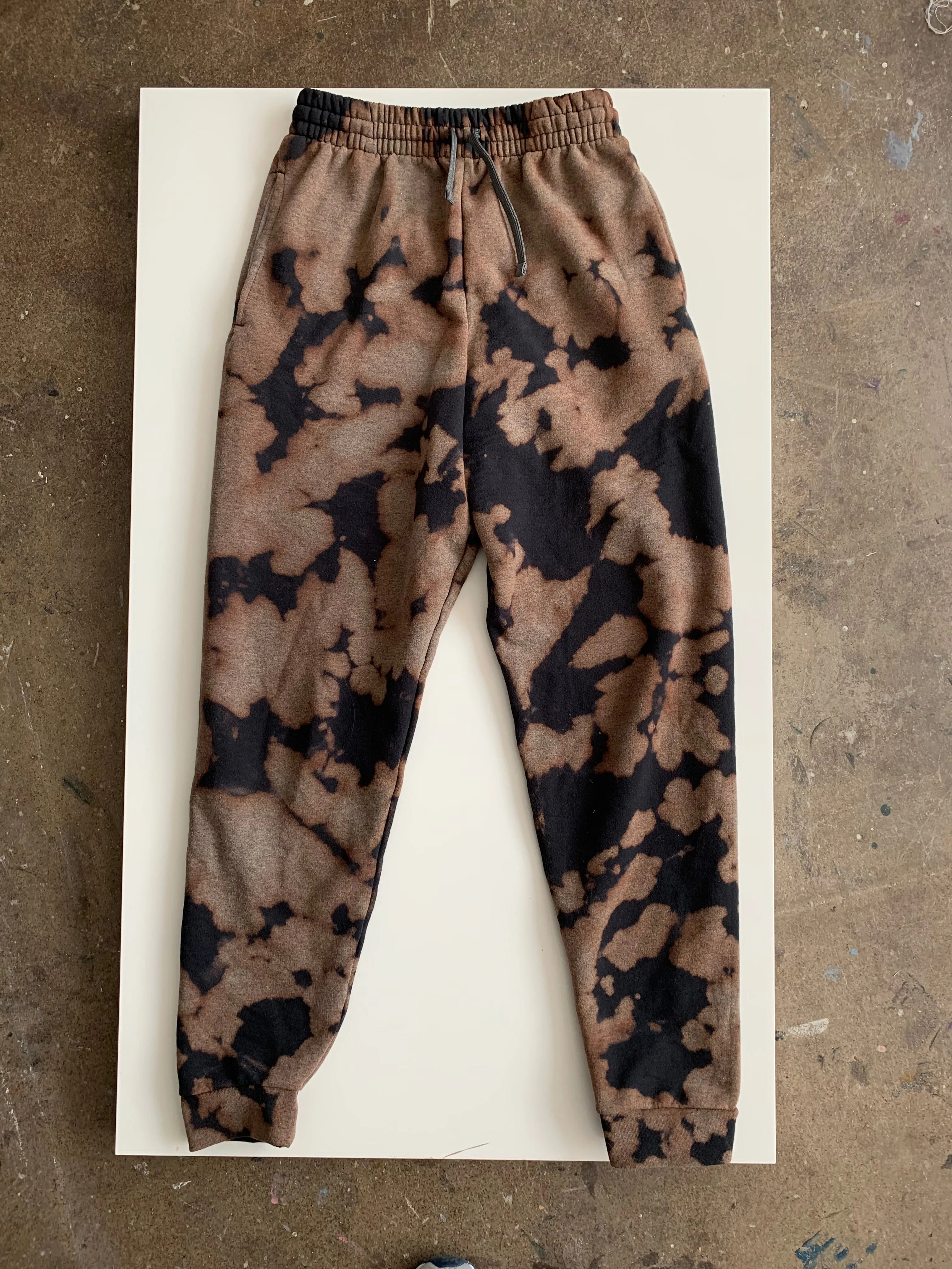 Black Inverse Tie Dye Joggers