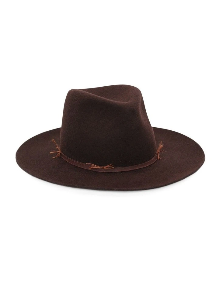 Bonanza Fedora Hat in Redwood