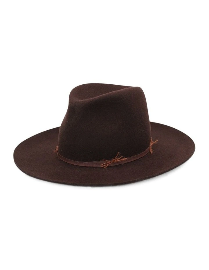 Bonanza Fedora Hat in Redwood