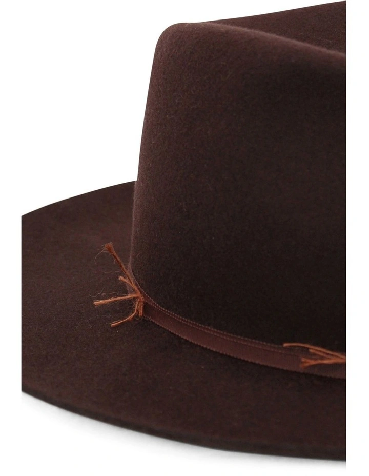 Bonanza Fedora Hat in Redwood