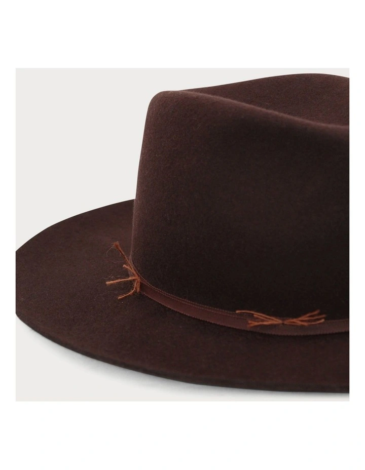 Bonanza Fedora Hat in Redwood