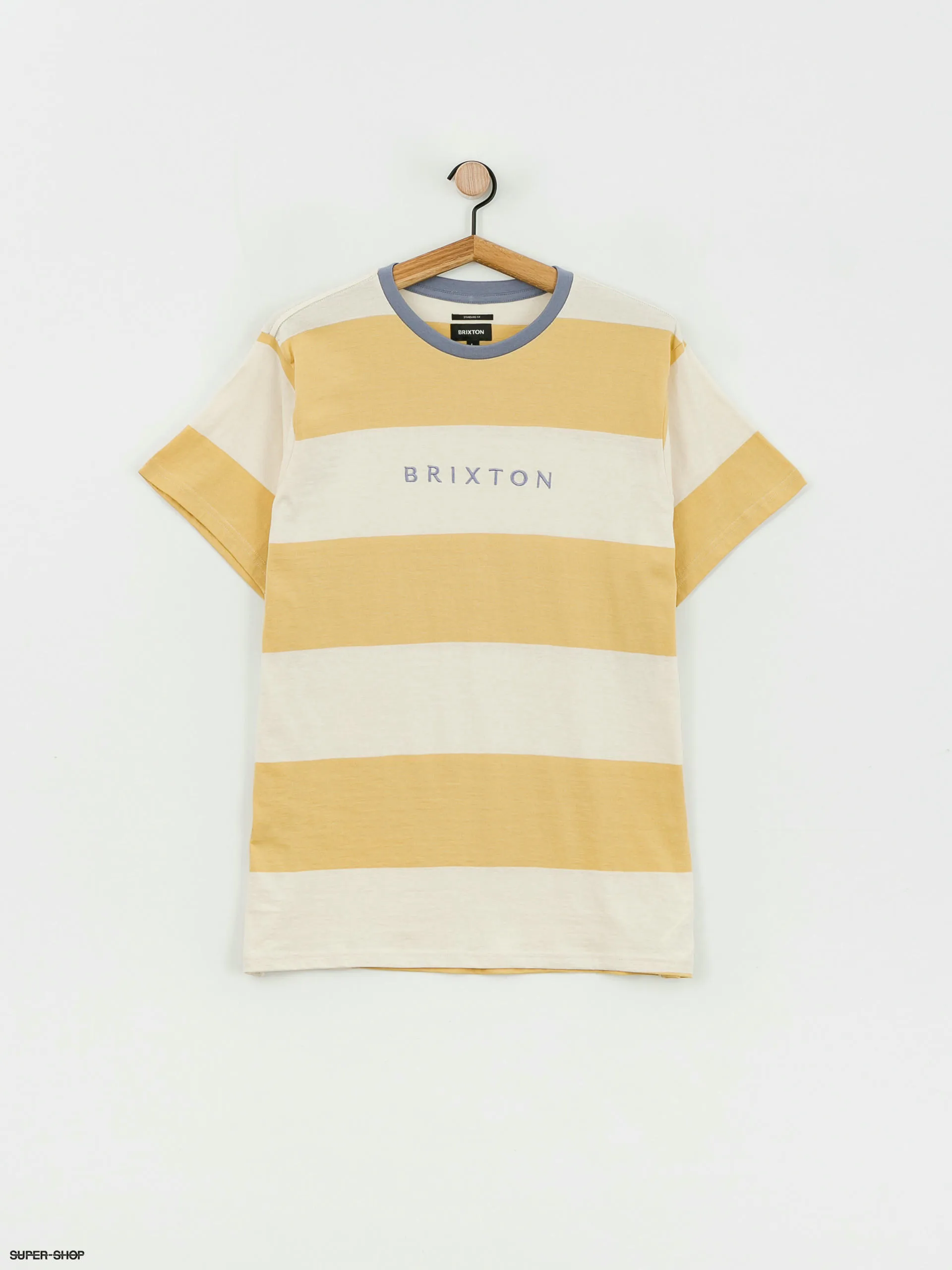 Brixton Hilt Alpha Line T-shirt (straw/whitecap/dusty blue)