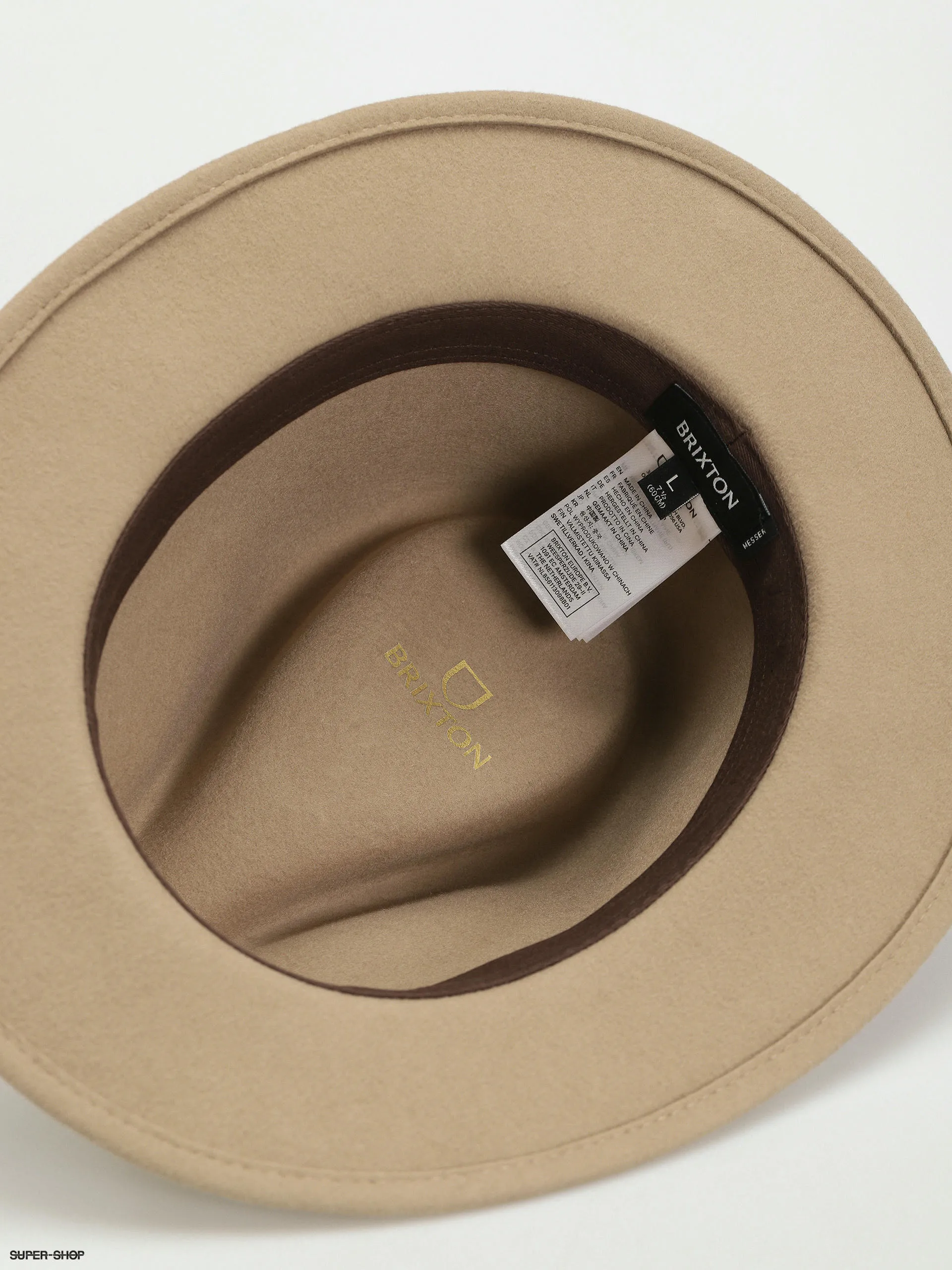 Brixton Messer Fedora Hat (sand)