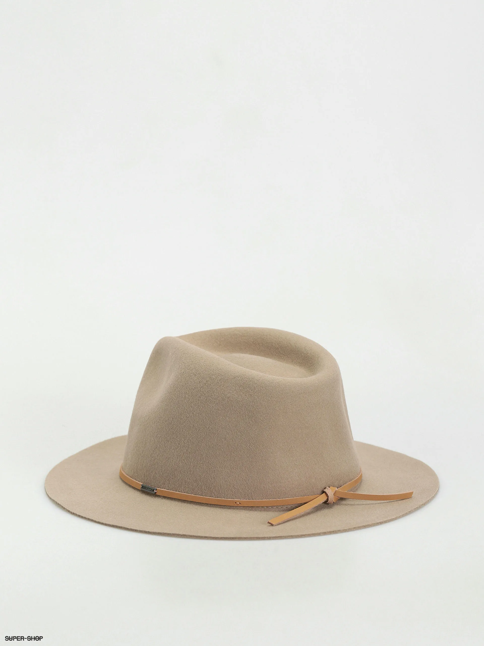 Brixton Wesley Fedora Hat (light tan)