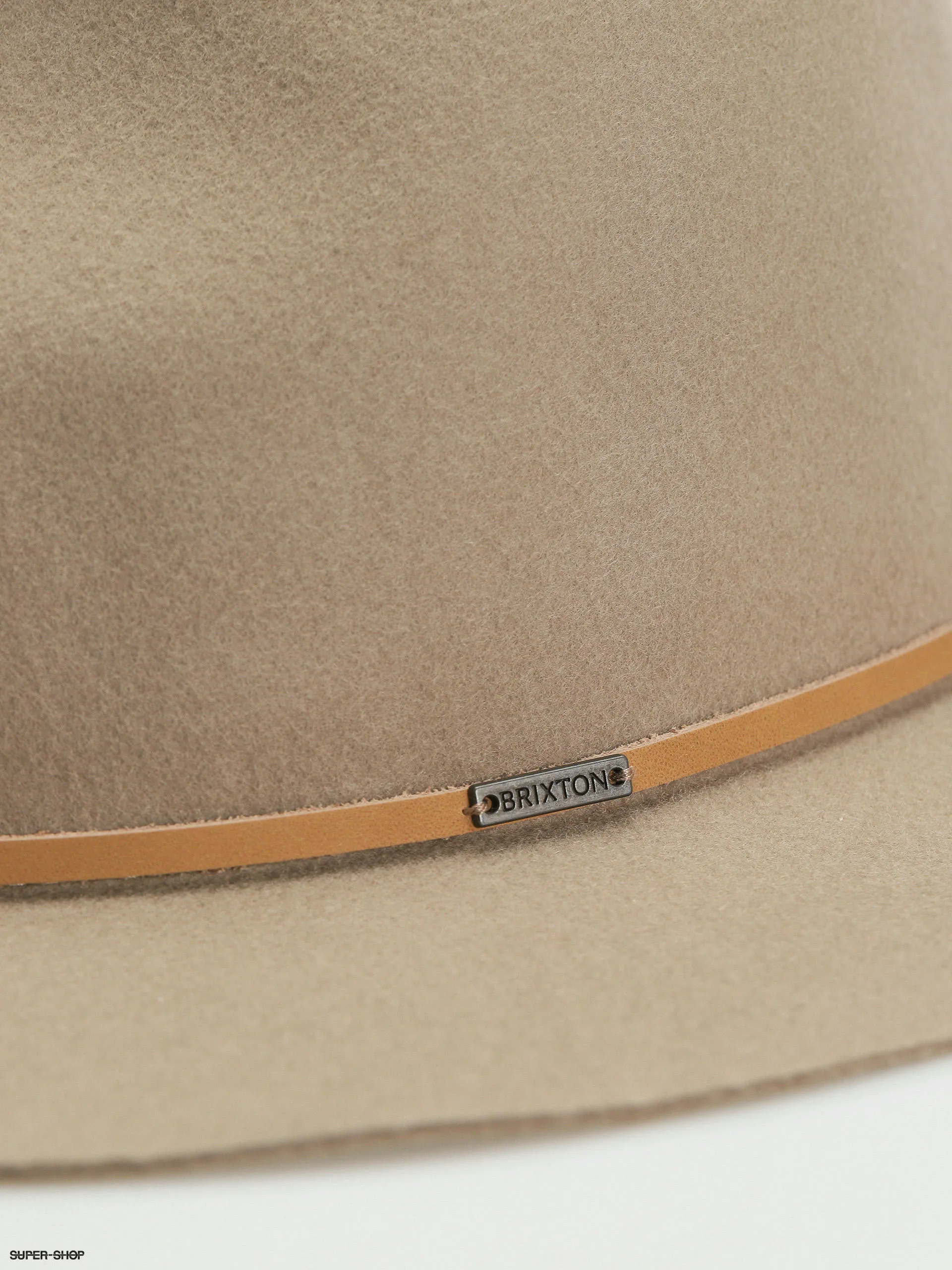 Brixton Wesley Fedora Hat (light tan)