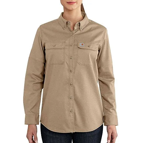 Carhartt 102459 Women's Flame-Resistant Rugged Flex Twill Shirt