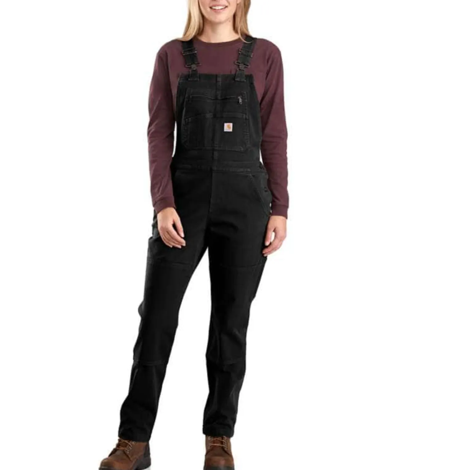 Carhartt Women's Rugged Flex Twill Double-Front Bib Overall