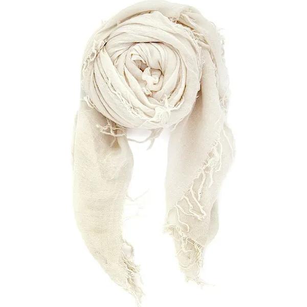 Chan Luu Eggshell Cashmere and Silk Scarf