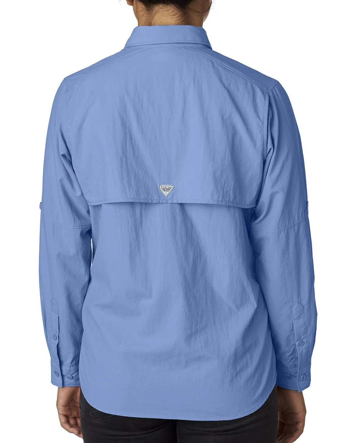 Columbia Ladies Bahama Long Sleeve Shirt 7314 Whitecap Blue