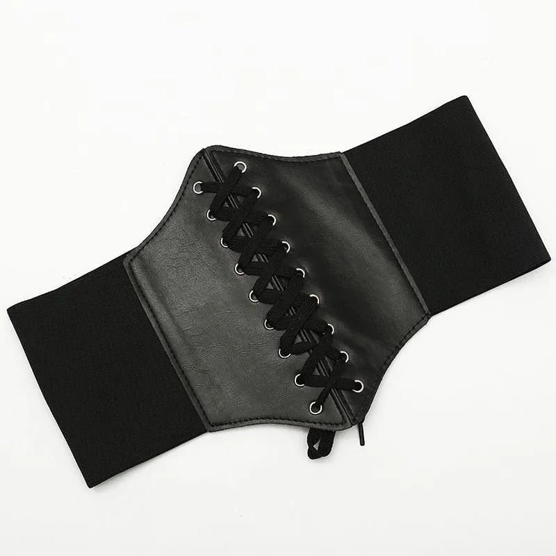 Corset Wide Belt Pu Leather Slimming Body Waistband