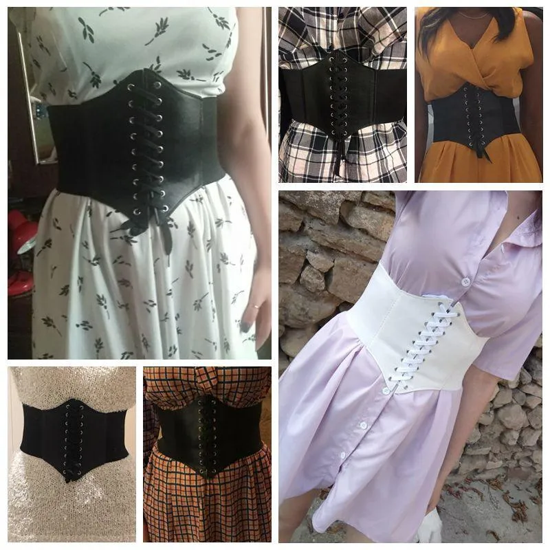 Corset Wide Belt Pu Leather Slimming Body Waistband