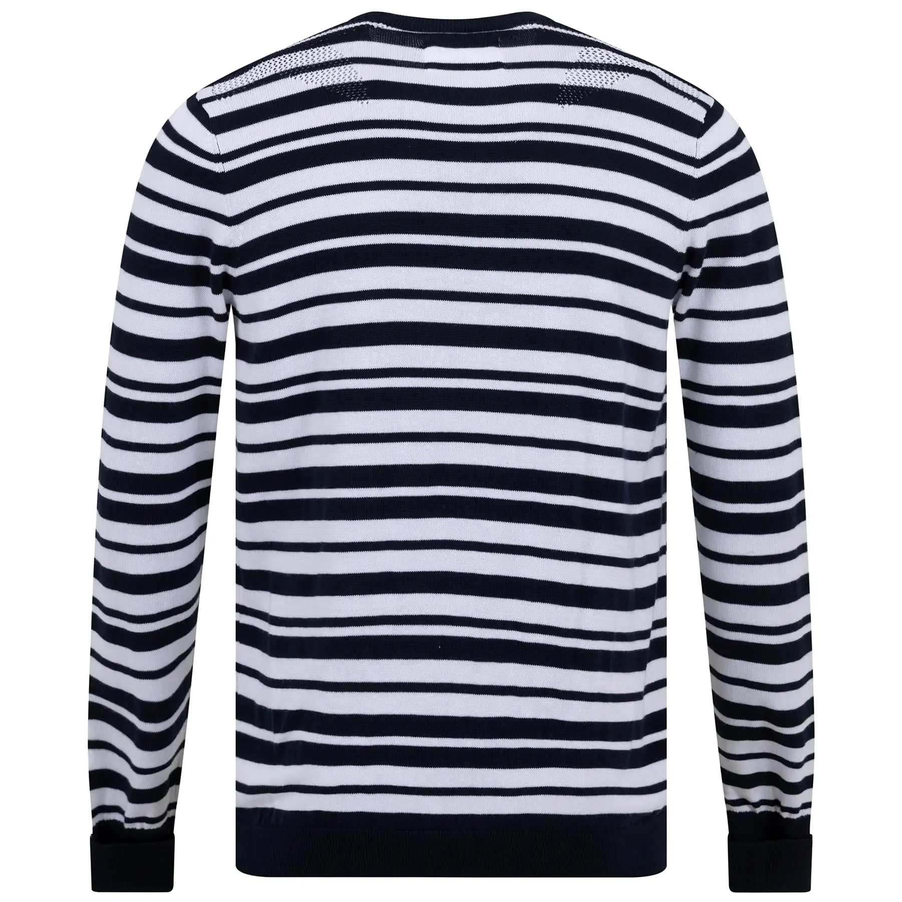 Cosmos Knit C-Neck Deep Navy/Off White Stripe - 2024