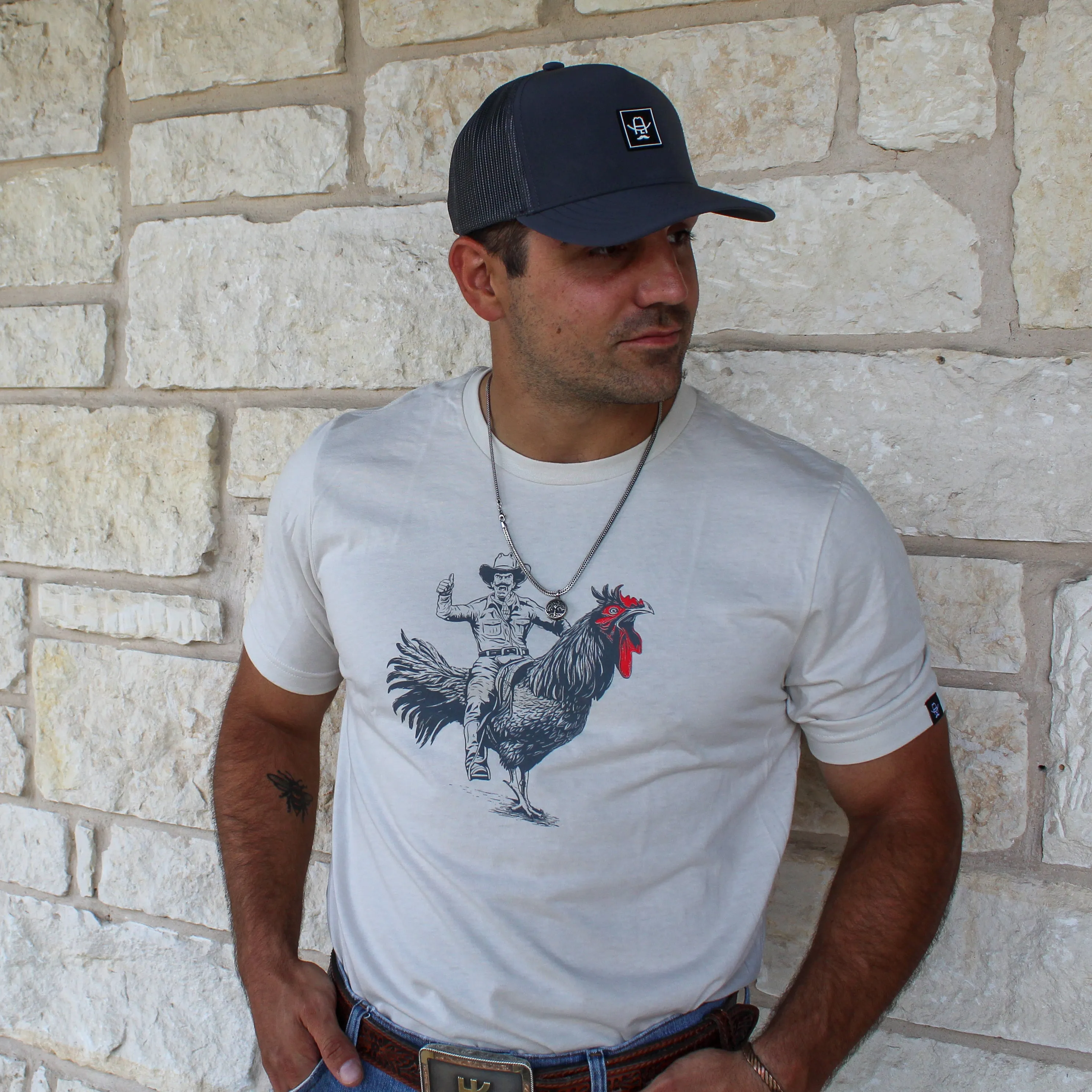 Cowboy Cool Rooster Roundup T-shirt