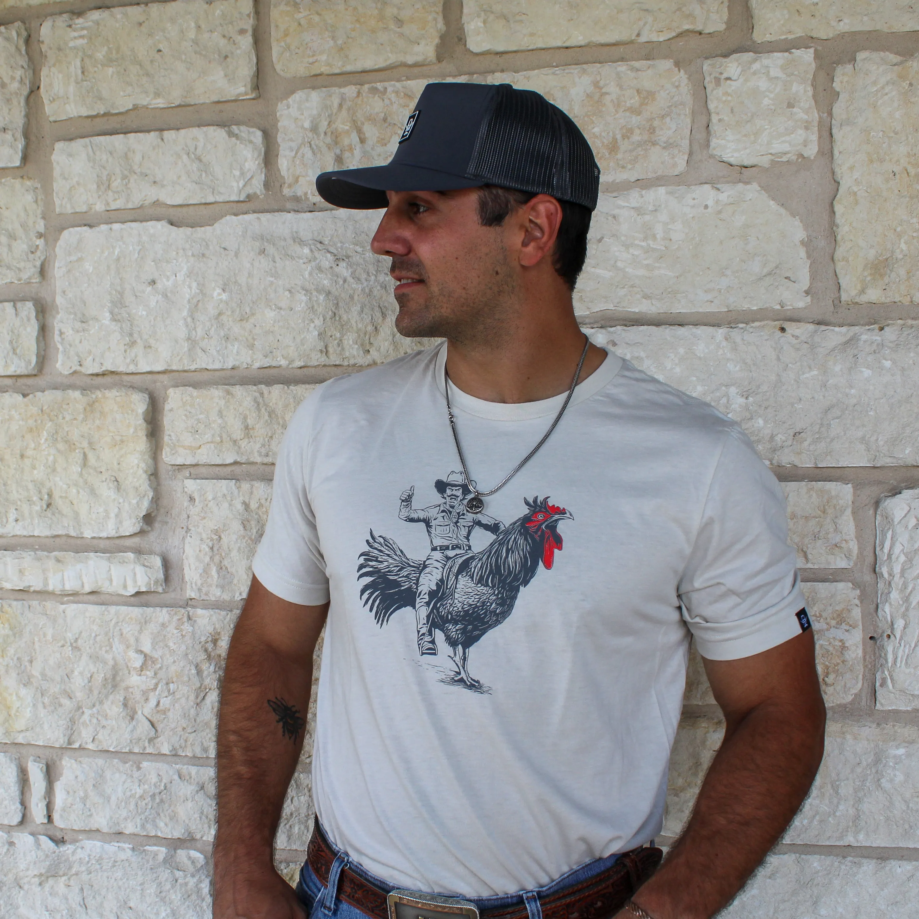 Cowboy Cool Rooster Roundup T-shirt