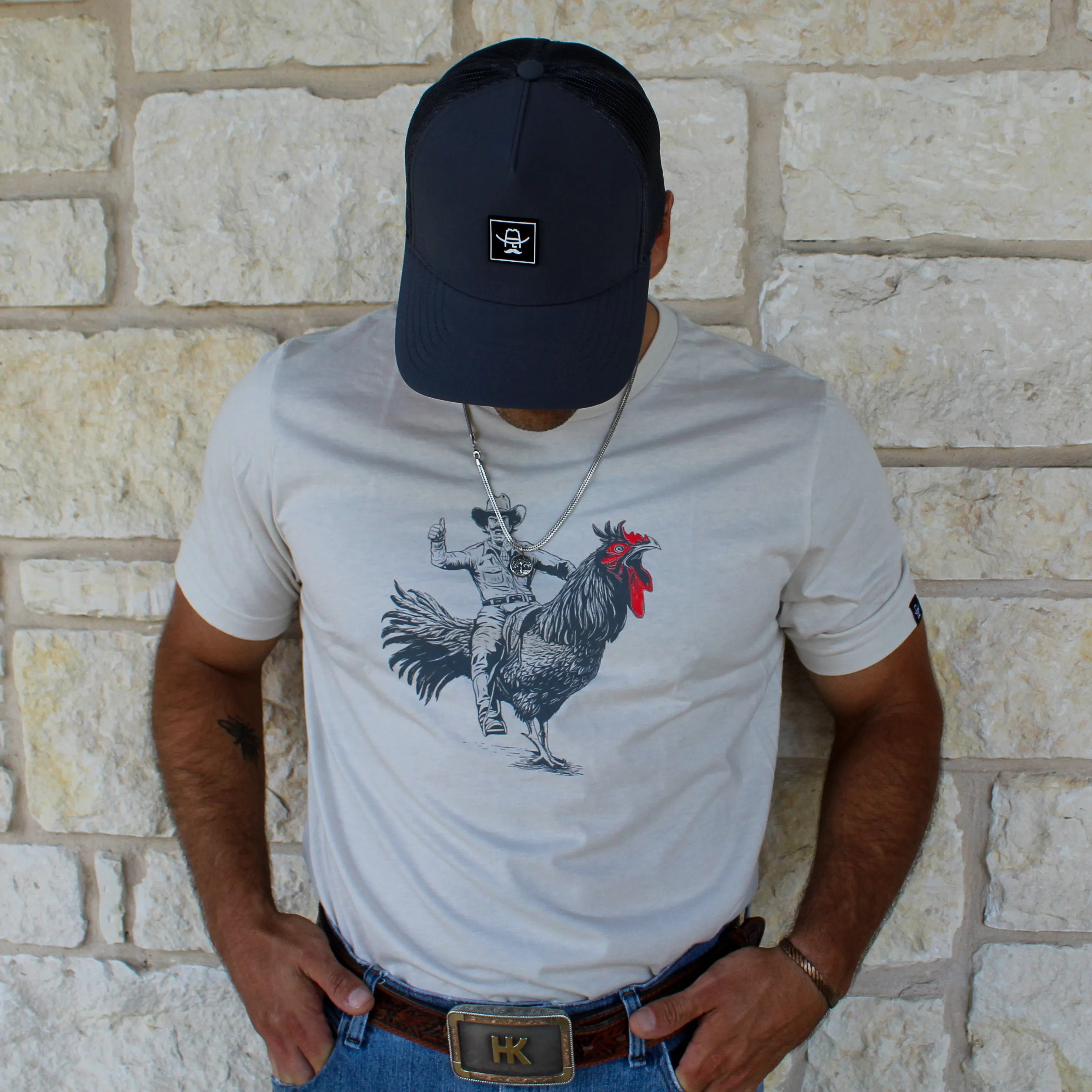 Cowboy Cool Rooster Roundup T-shirt