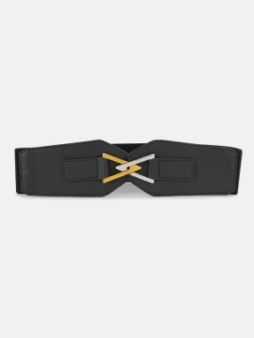 Cross Buckle Broad Belt