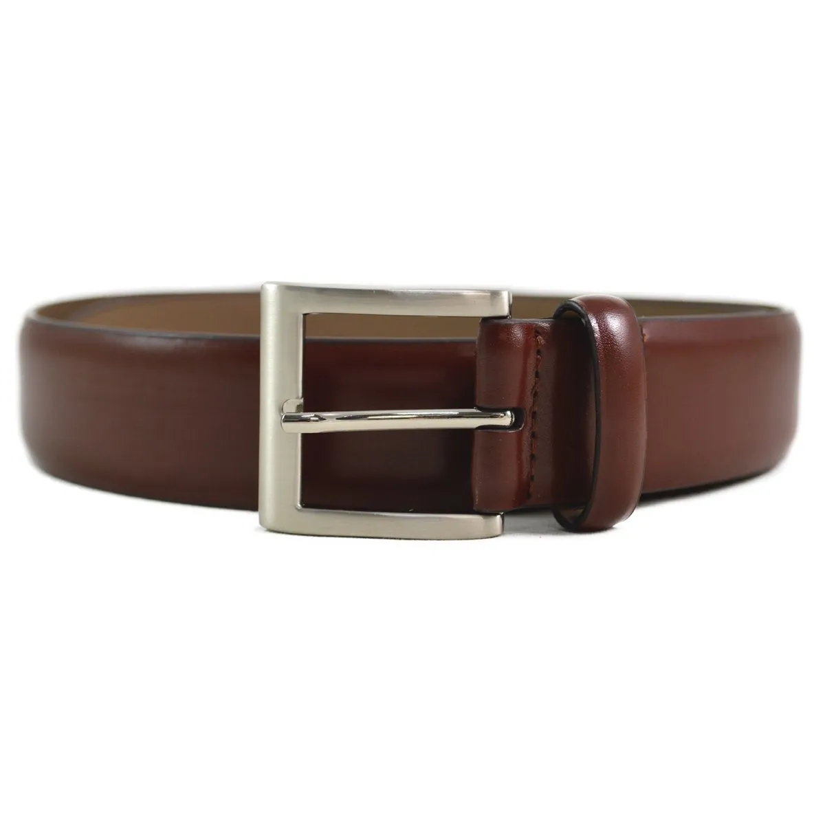 DENTS Plain Leather Belt - Tan