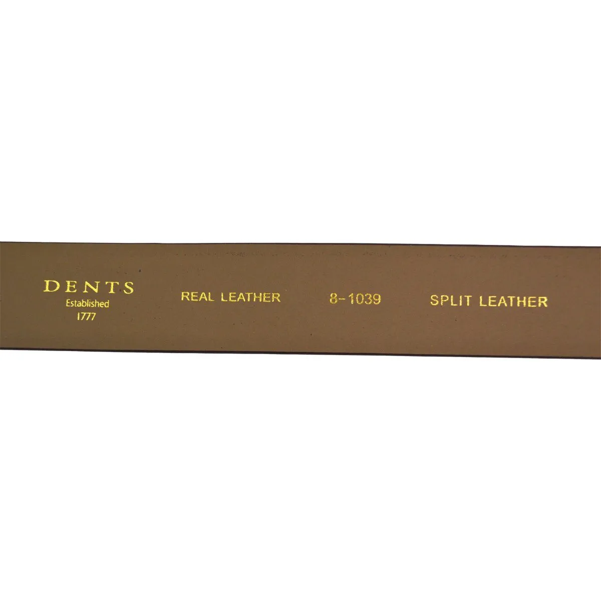 DENTS Plain Leather Belt - Tan