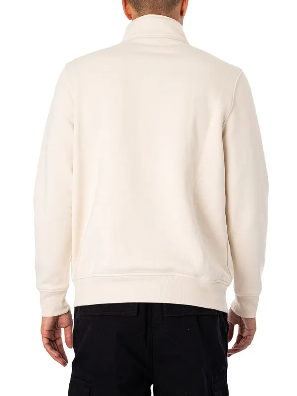 Dickies Oakport Quarter Zip Sweatshirt - Whitecap Grey