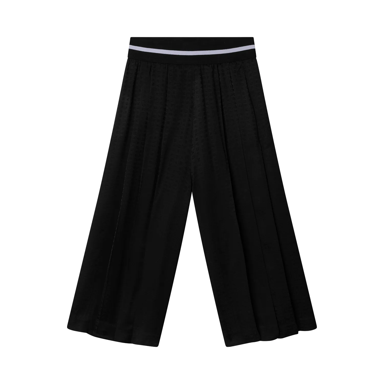 Dkny Black Pants With Jacquard Logo For Girls And Teen