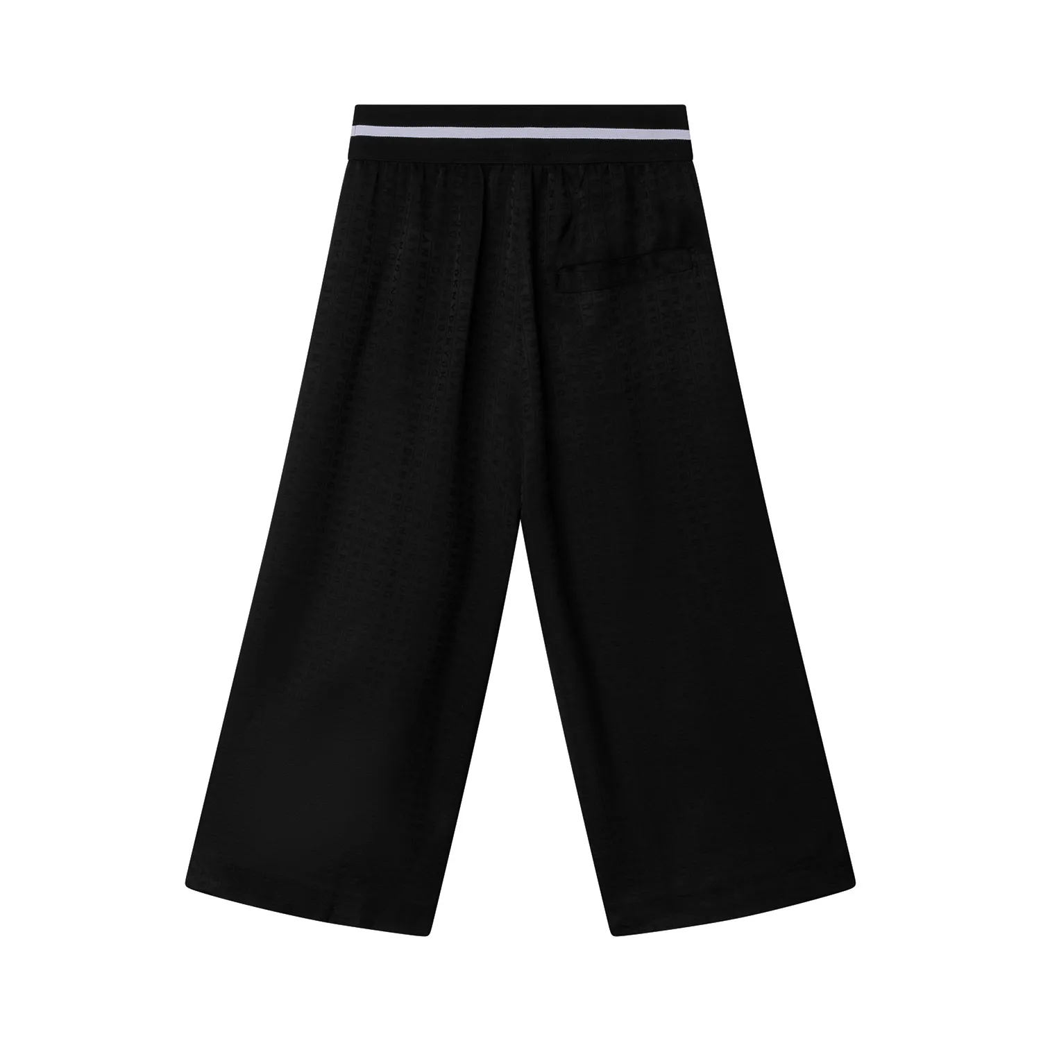 Dkny Black Pants With Jacquard Logo For Girls And Teen